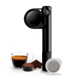 Gebraucht Handpresso Pump Schwarz, manuelle Espressomaschine – Handpresso