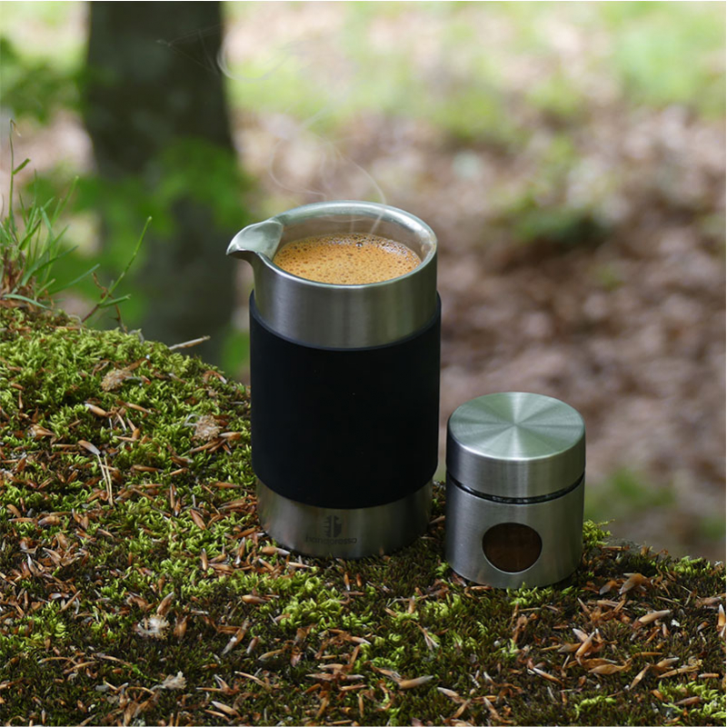 Cafetera portátil Handpresso Pump de color plateado - Handpresso